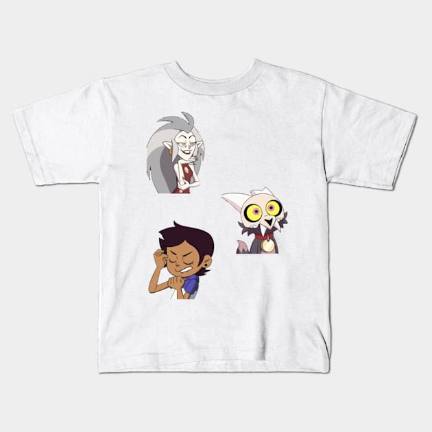 The trio - a sticker pack Kids T-Shirt by SharonTheFirst